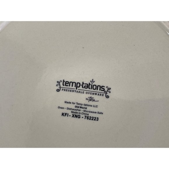 Casserole Trivet Dish 3 Plates Metal Stand 6pc Temptations by Tara Old World 2 - Picture 5 of 13